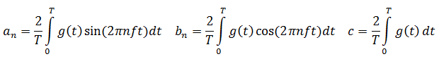 Formulas for amplitudes of harmonics and DC component